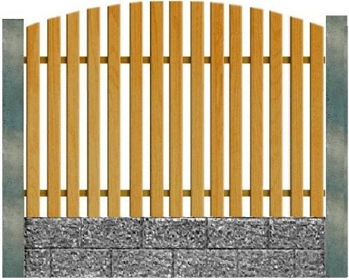 Забор деревянный Штакетник