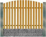 Забор деревянный Штакетник