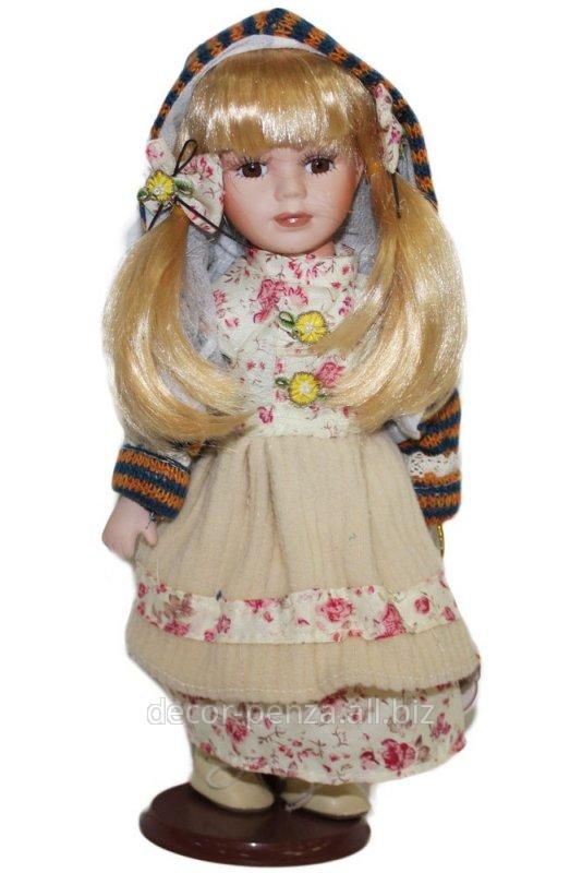 Кукла коллекционная  Люда в полосатой кофточке  30 см 574058