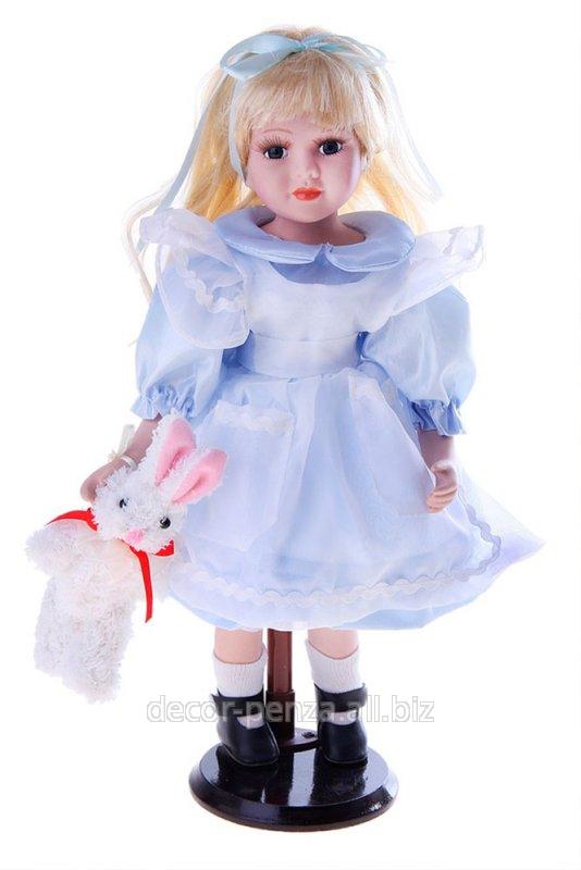 Кукла коллекционная  Милана с зайчиком  43 см 763958