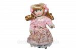 Кукла коллекционная  Олечка в розовом платьице  19 см 136062