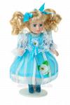 Кукла коллекционная  Василиса в голубом платьице  19 см 136065
