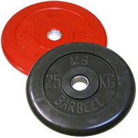 Диски (блины) обрезиненные стандартные MB BARBELL