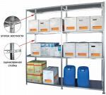 Стеллажи металлические: оцинкованные стеллажи СТ-ОЦ (80 кг на полку)