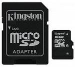 Карта памяти microSD 16 Gb+SD адаптер
