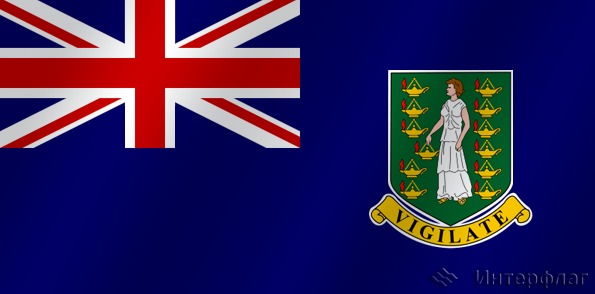 Флаг национальный Британские Виргинские острова