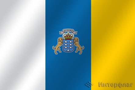 Флаг национальный Канарские острова