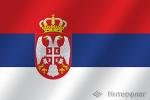 Флаг национальный Сербия