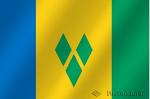 Флаг национальный Сент-Винсент и Гренадины