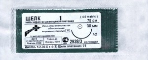 Шелк плетеный SK71030B0 М3,5 с колющей иглой