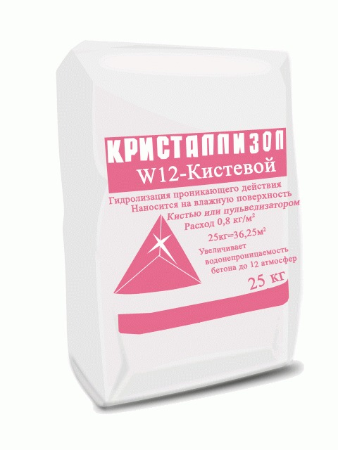 Гидроизоляция проникающая КРИСТАЛЛИЗОЛ W12 Кистевой