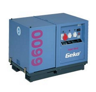 Бесшумная бензиновая трехфазная электростанция с асинхронным генератором Geko 6600