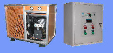 Холодильный агрегат АВ10-2-024 и выносной электрощит.