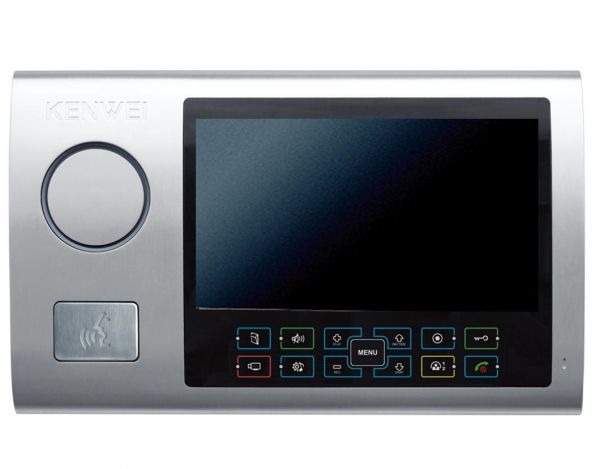 Монитор цветного видеодомофона KW-S701C silver Kenwei