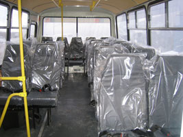 Сидения, ремни привязные, подлокотники для автобусов