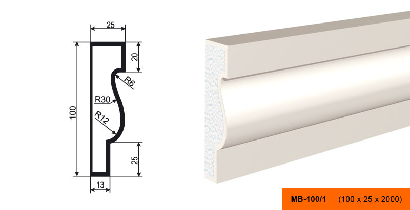 Молдинг МВ-100/1