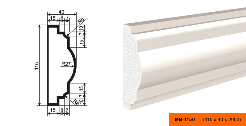 Молдинг МВ-115/1