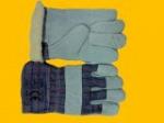 Перчатки спилковые комбинированные Ангара рабочие зимние