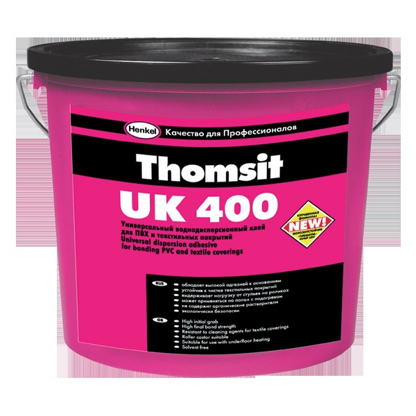 Универсальный водно-дисперсионный клей для текстильных и ПВХ покрытий Thomsit UK 400/3.