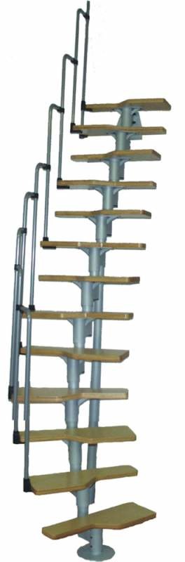 Компактная модульная межэтажная лестница Minka