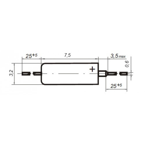 Конденсатор К53-14 0,1мкФ±20% 30В