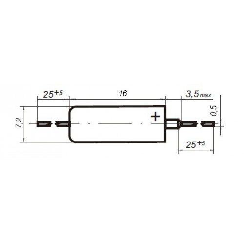 Конденсатор К53-14 22мкФ±30% 20В