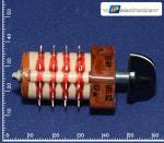Переключатель галетный высокочастотный малогабаритный П2Г3-5П4Н