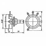 Резистор СП-1 0,5 Вт 10кОм±20%