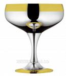 Набор бокалов для шампанского посеребр.с золот.декором, 6 шт.  арт. LS-163-C-DG