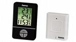 Метеостанция HAMA EWS-151 (H-106986) термометр внутр./внешний (-20)/часы/будильник/календарь, черный
