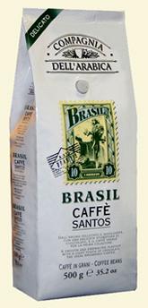 Кофе в зернах Compagnia Dell` Arabica Brasil Santos