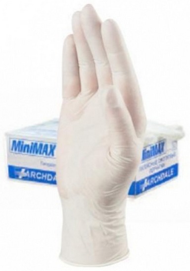 Перчатки латексные медицинские MiniMAX размер S