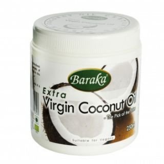 Кокосовое масло нерафинированное Baraka, 250 мл.