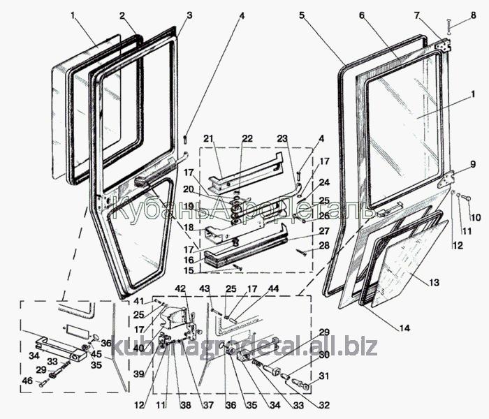 Запчасти для сельхозтехники МТЗ-1021.3 Двери кабины