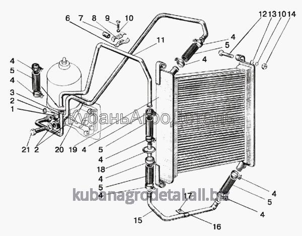 Запчасти для сельхозтехники МТЗ-510/512, 520/522 Радиатор масляный