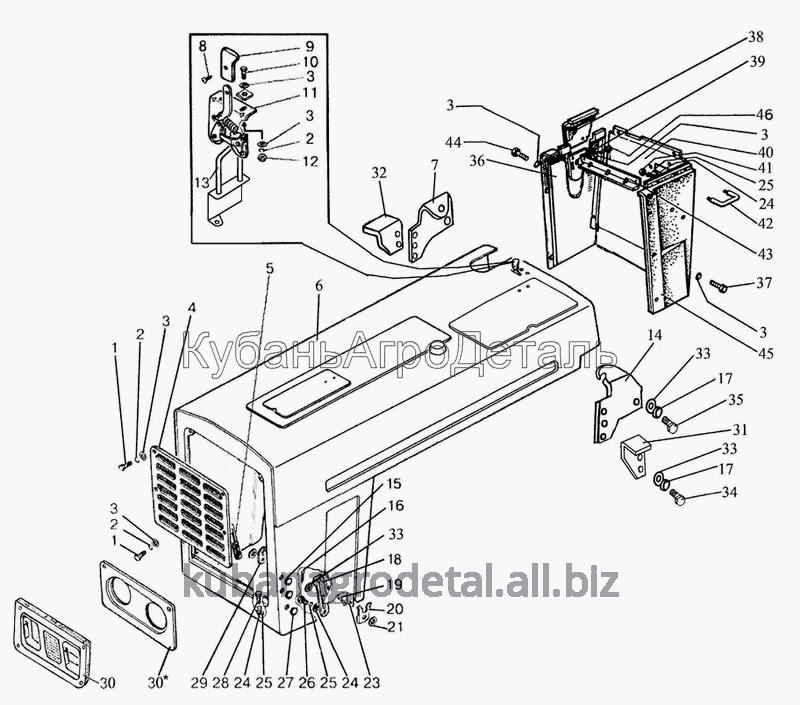 Запчасти для сельхозтехники МТЗ-510/512, 520/522 Облицовка радиатора, капот