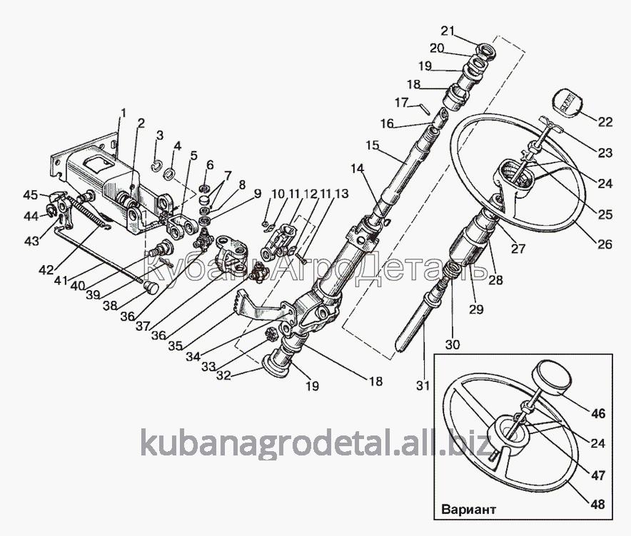 Запчасти для сельхозтехники МТЗ-1021.3 Колонка рулевая