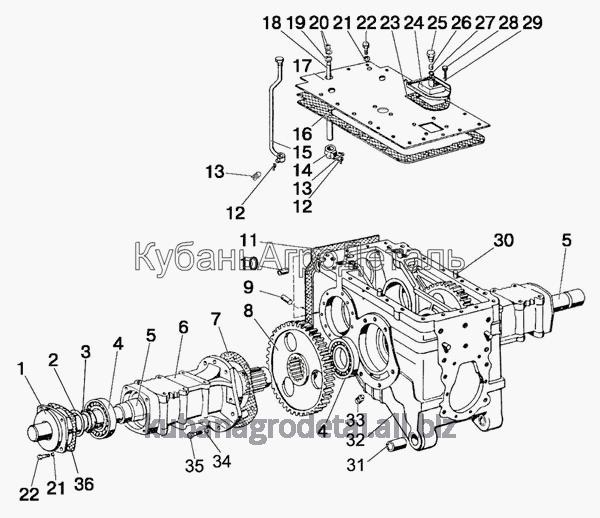Запчасти для сельхозтехники МТЗ-510/512, 520/522 Корпус заднего моста. Конечная передача