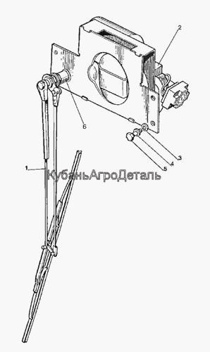Запчасти для сельхозтехники МТЗ-80 (2009) Стеклоочиститель переднего стекла