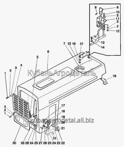 Запчасти для сельхозтехники МТЗ-80 (2009) Облицовка радиатора. Капот (кроме трактора «БЕЛАРУС-82Р»)