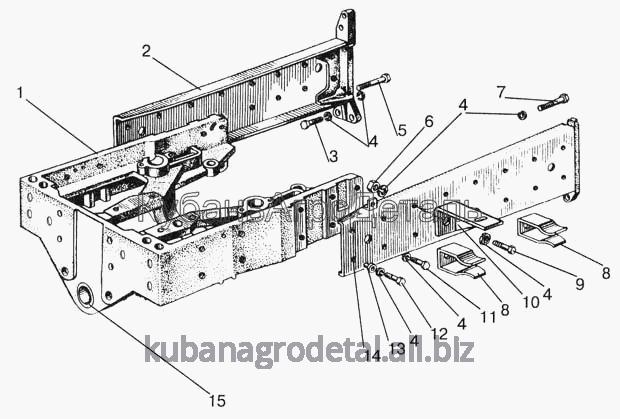 Запчасти для сельхозтехники МТЗ-822 Полурама