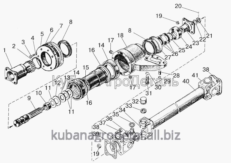 Запчасти для сельхозтехники МТЗ-822 Вал карданный. Промежуточная опора карданного вала
