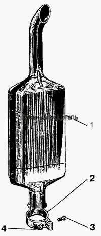 Запчасти для сельхозтехники МТЗ-900 Глушитель
