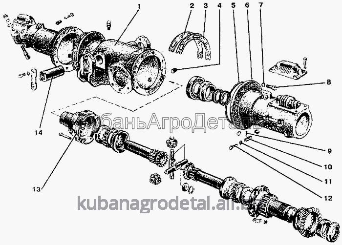 Запчасти для сельхозтехники МТЗ-900 Передний ведущий мост