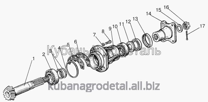 Запчасти для сельхозтехники МТЗ-822 Главная передача переднего ведущего моста