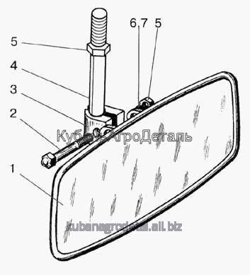 Запчасти для сельхозтехники МТЗ-822 Зеркало внутреннее