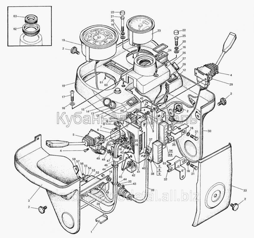 Запчасти для сельхозтехники МТЗ-822 Щиток приборов