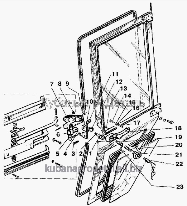 Запчасти для сельхозтехники МТЗ-900 Запорное устройство дверей