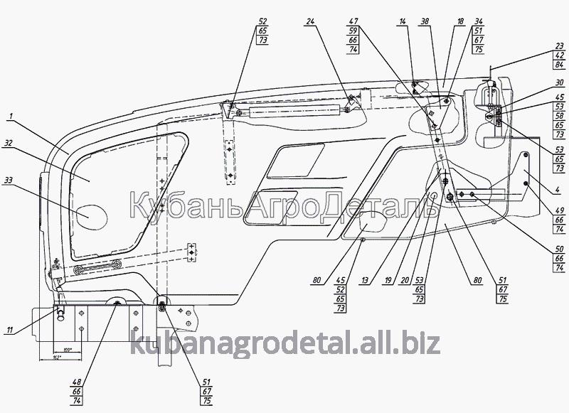 Запчасти для сельхозтехники МТЗ-920.4/952.4 Облицовка