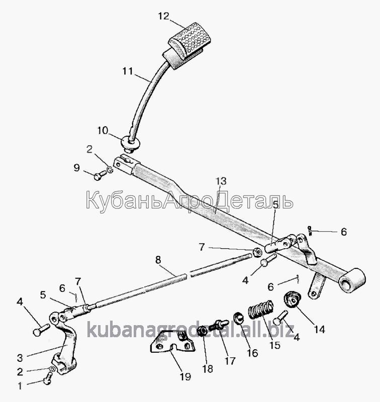 Запчасти для сельхозтехники МТЗ-920.4/952.4 Управление сцеплением